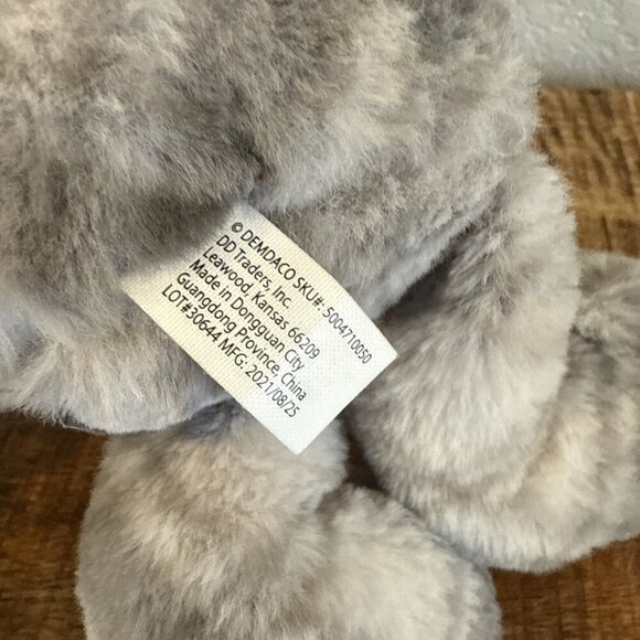 Demdaco Koala Bear Kisses Gray Plaid Plush Stuffed Animal Lovey Baby Dots Toy - Picture 7 of 9